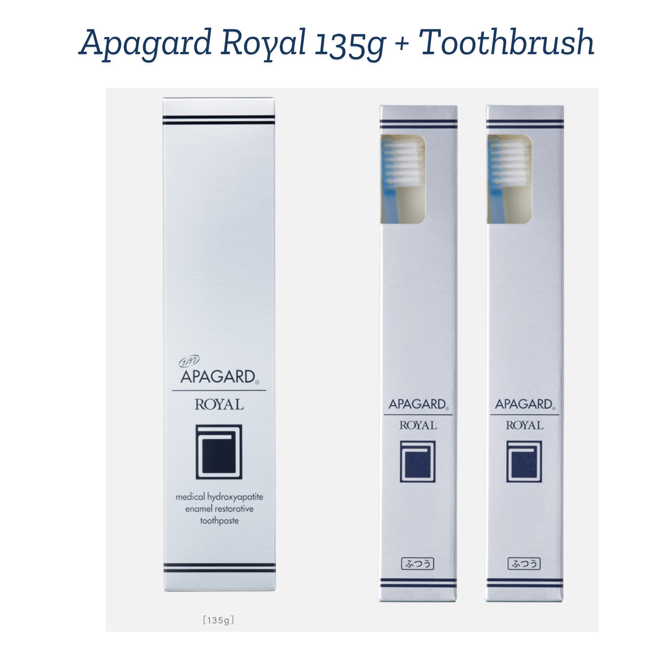 Sangi Apagard Royal  Toothpaste  135g + Apagard royal Toothbrush 2pcs