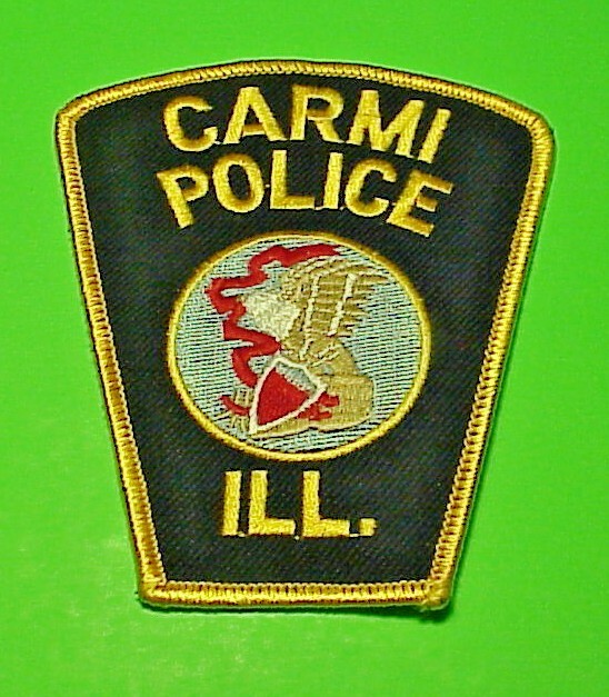 CARMI  ILLINOIS  IL  4 3/8"  POLICE PATCH  FREE SHIPPING!!!
