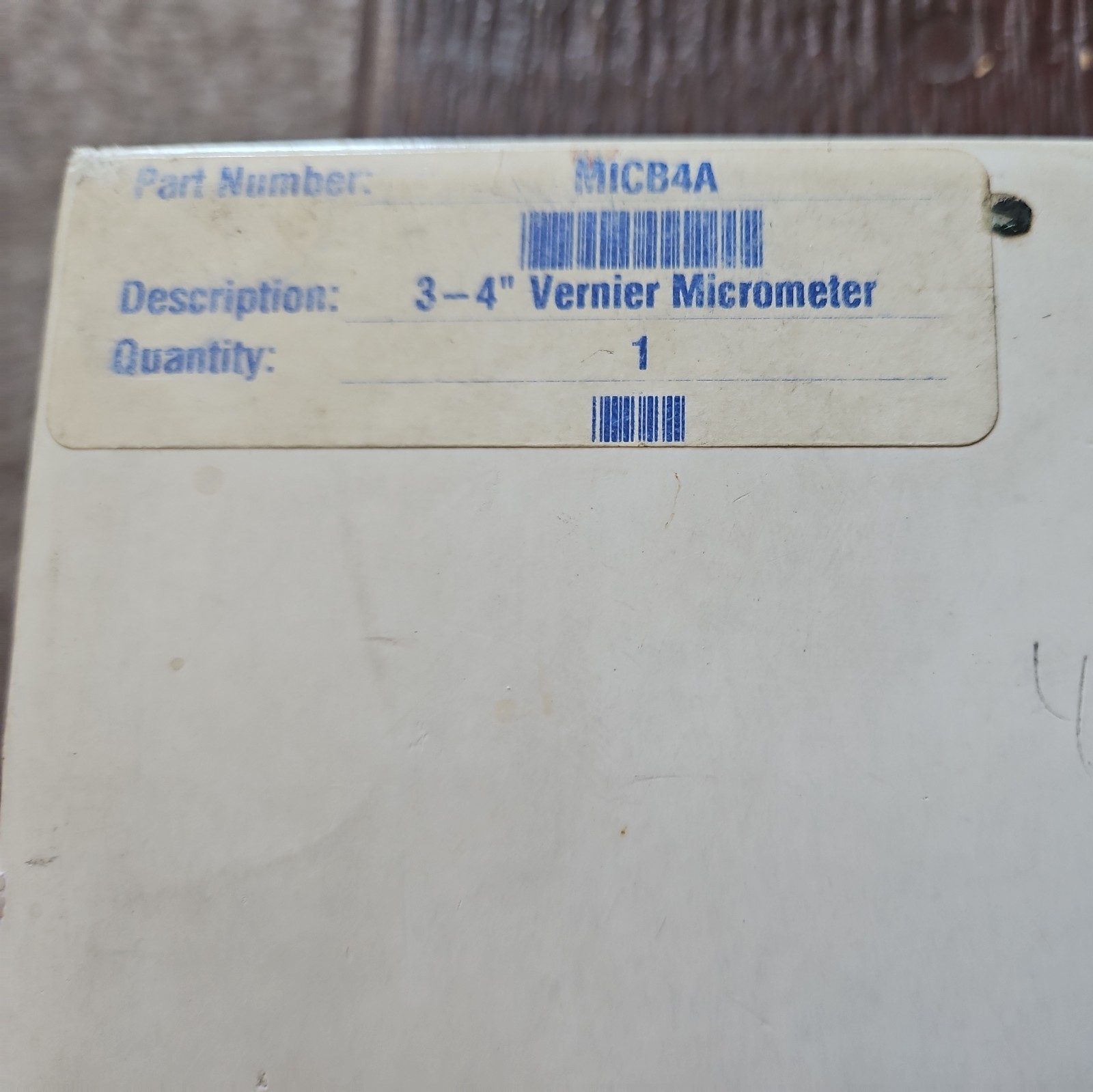 Blue-Point Vernier Micrometer 3-4" MICB4A