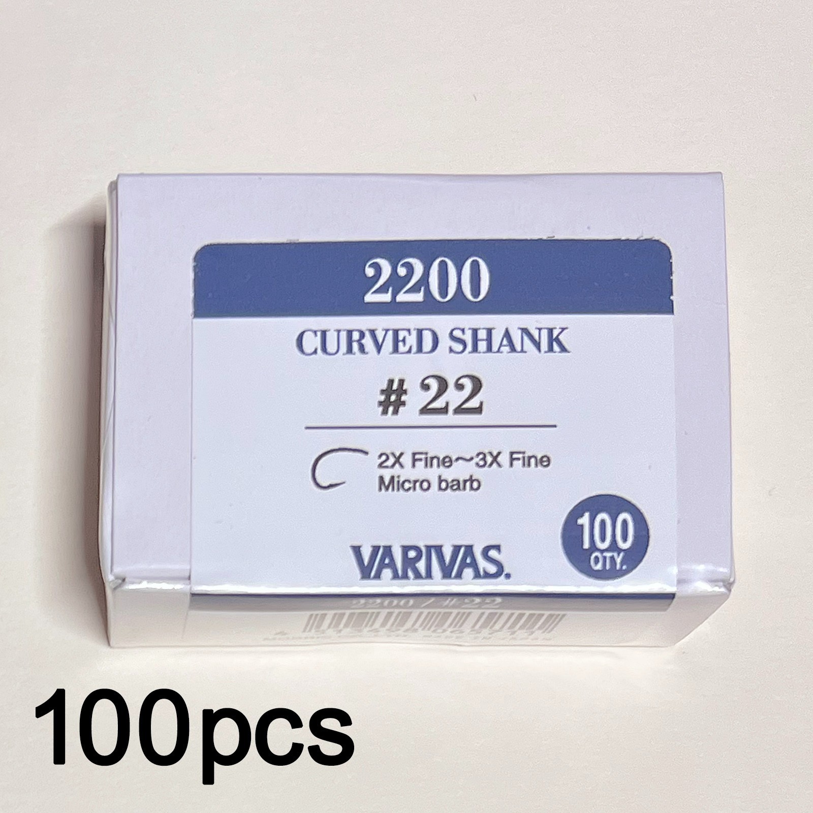 [RARE] VARIVAS 2200 Curved Shank #22 Fly Hooks 100pcs - Discontinued JDM