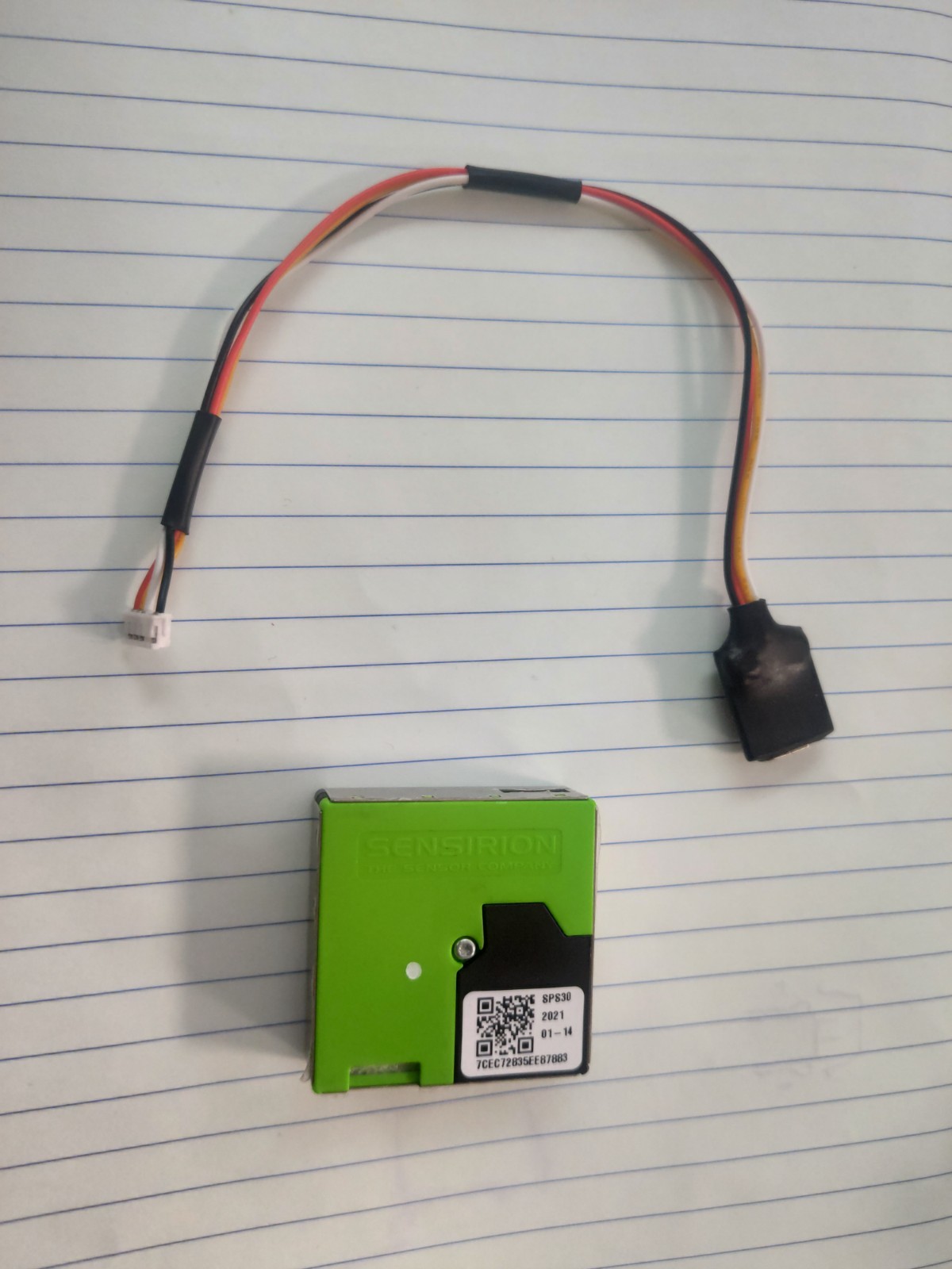 Air Quality monitoring set (Sensirion SPS30 + USB), compatible with polluSensWeb