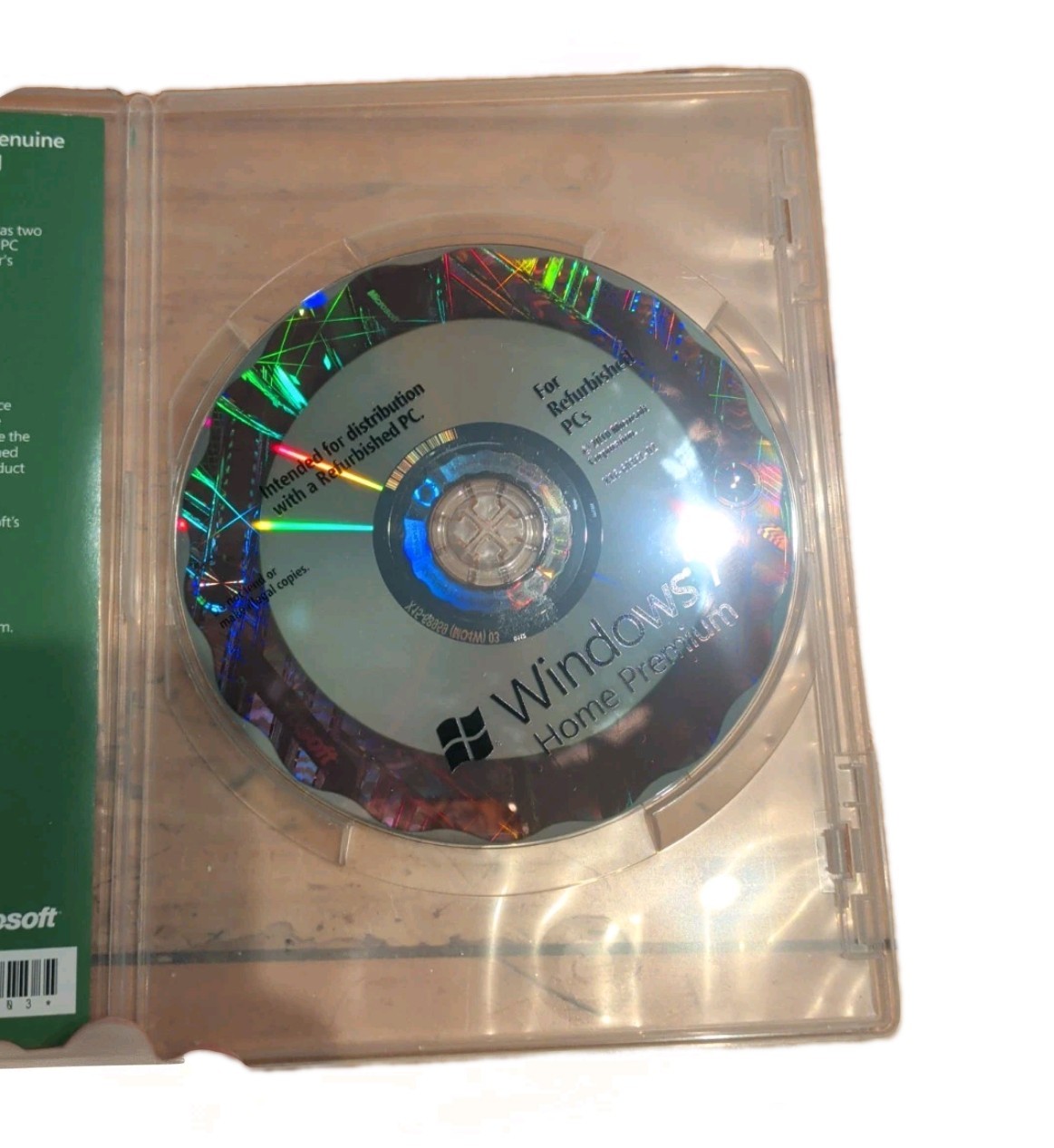 Microsoft Windows 7 Home Premium Software For Refurbished PCs (No Product Key)