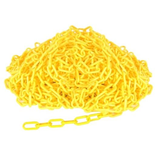 Plastic Chain Plastic Chain Links, Waterproof Safety Chain, 200FT Yellow