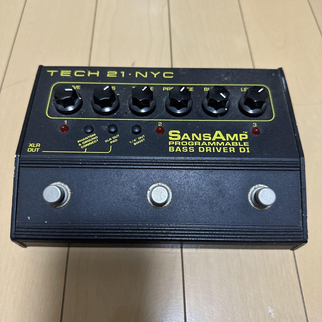TECH21 PROGRAMMABLE BASS DRIVER DI SansAmp 3ch Programmable Bass Effects Pedal