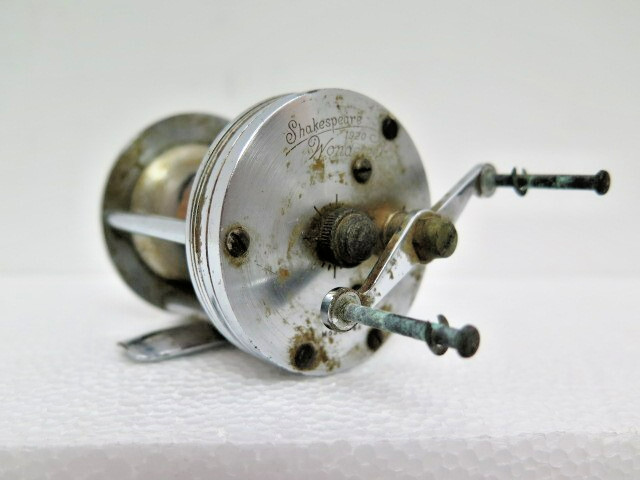 VINTAGE SHAKESPEARE 1920 WONDEREEL MODEL GA WORKS OK- FOR PARTS OR RESTORATION!