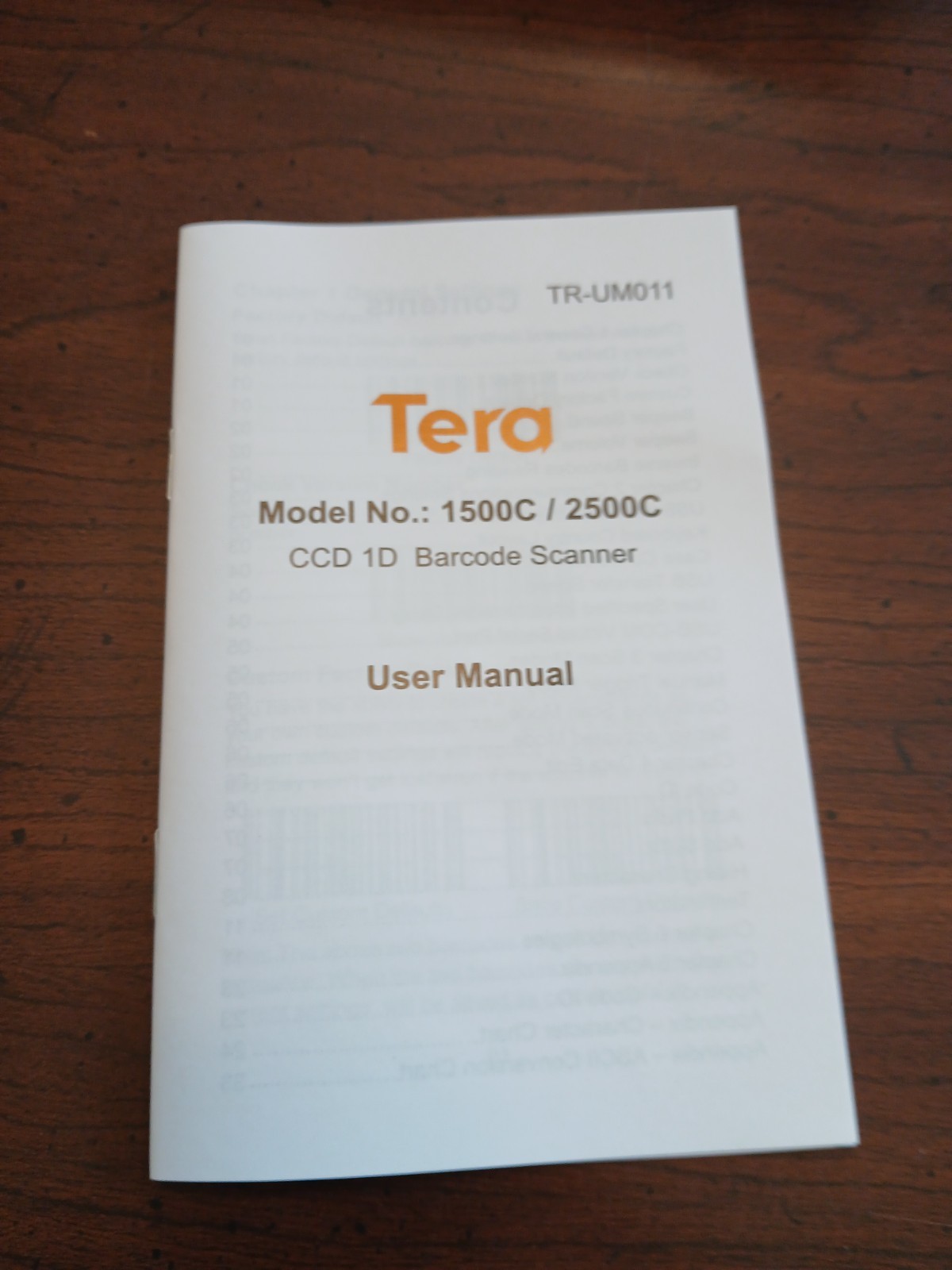 Tera Upgraded USB Laser Barcode Reader (Model 3106-WB)