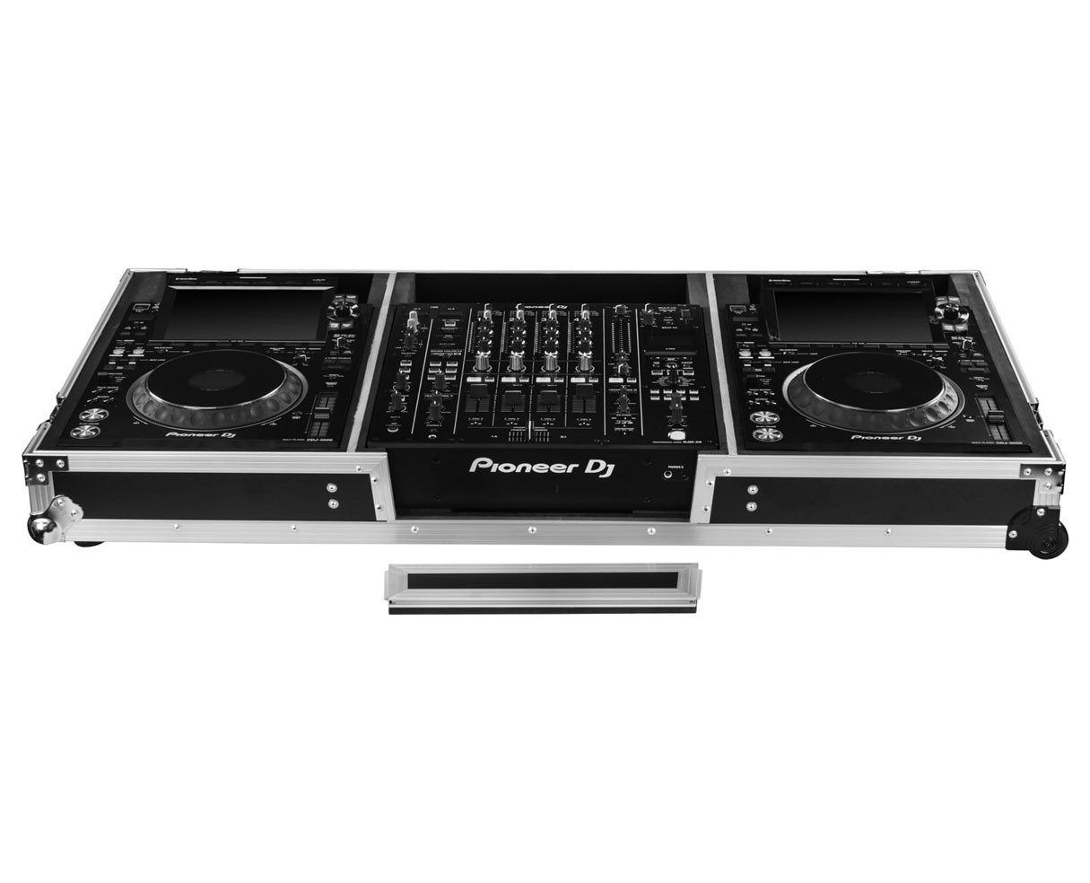 Odyssey FZDJMA9CDJW Pioneer DJM-A9/CDJ-3000 DJ Flight Coffin Case +Wheels