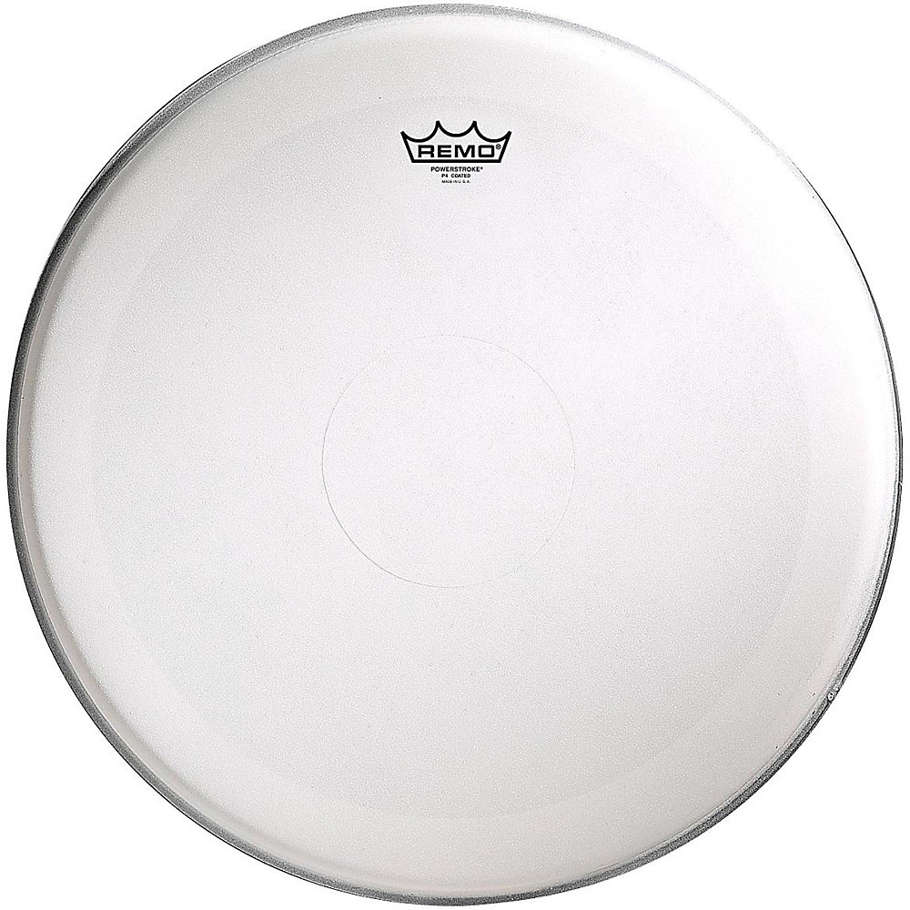 Remo Powerstroke 4 Coated Batter Drum Head with Clear Dot 18 in.