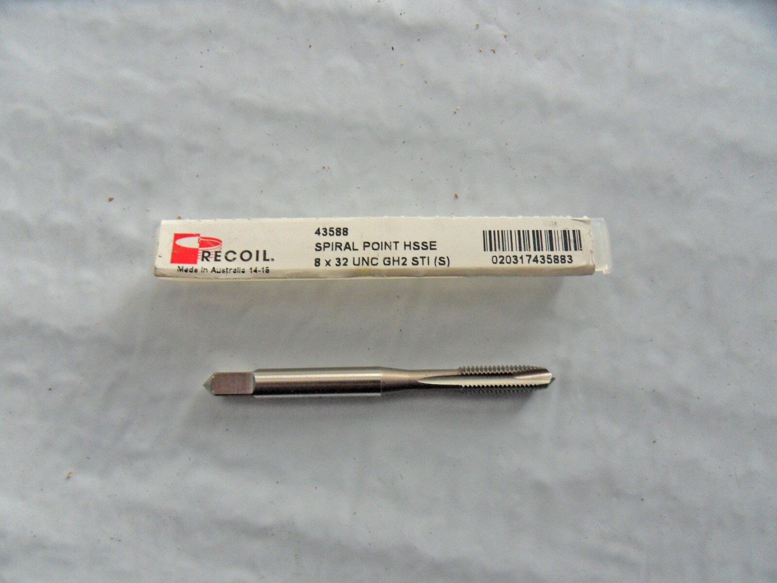 New Recoil 43588 HSS STI Tap, #8-32 UNC GH3 Spiral Point Style Free US Shipping