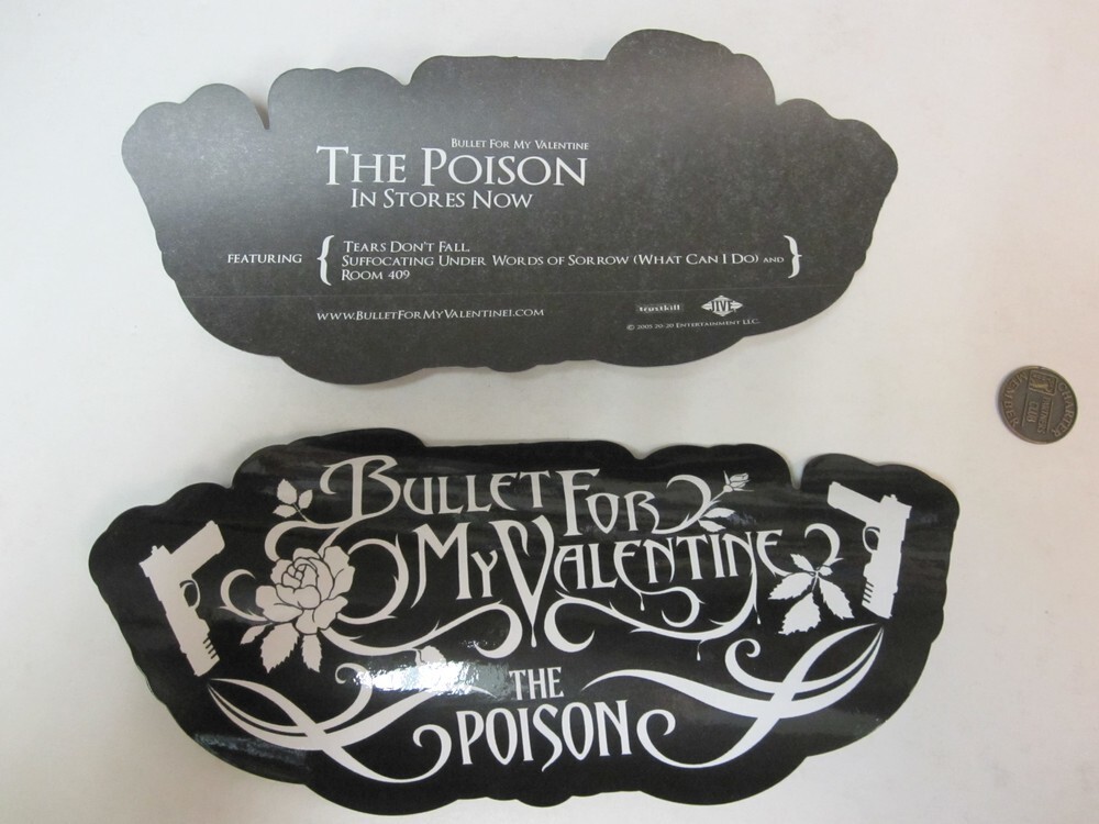 Bullet For My Valentine 2005 The Poison Promo Sticker Flawless New Old Stock