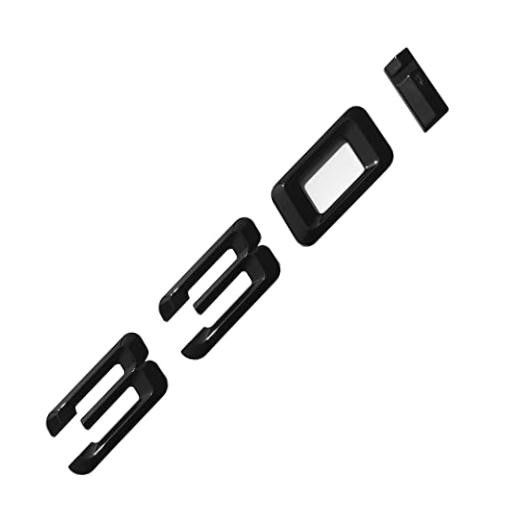 330i Emblem Gloss Black Genuine OEM Size Replacement for BMW Trunk Lid Rear