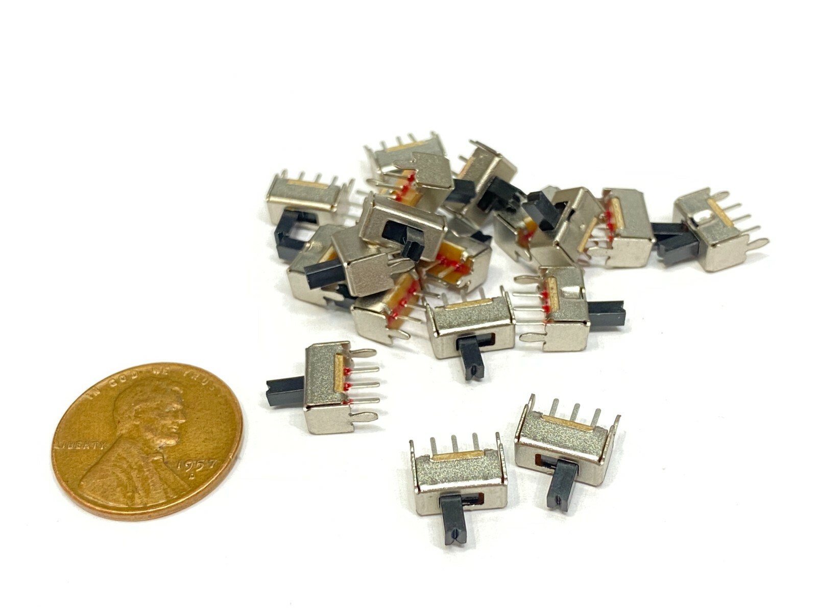 35 pieces SS12D07 3pin Mini micro small tiny Slide Switch PCB on off 1P2T