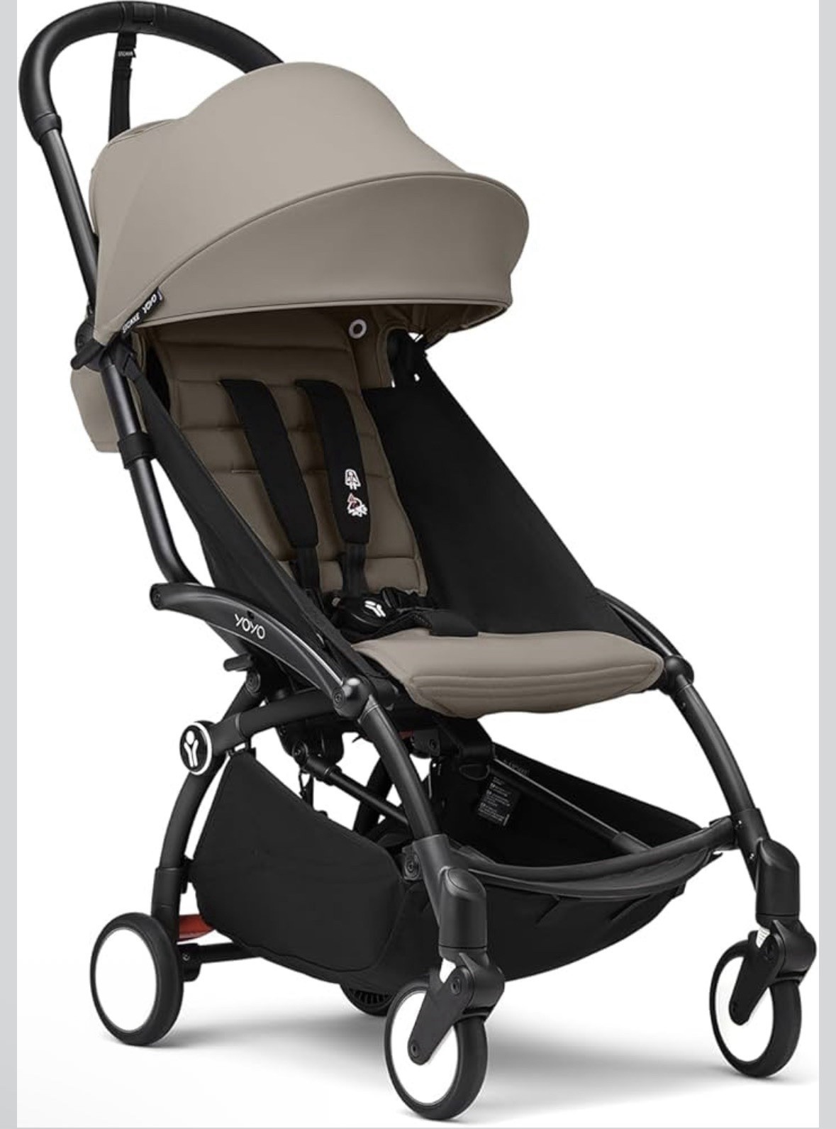 Stokke YOYO³ Stroller Lightweight & Compact Carry-On Compatible - Black Taupe -