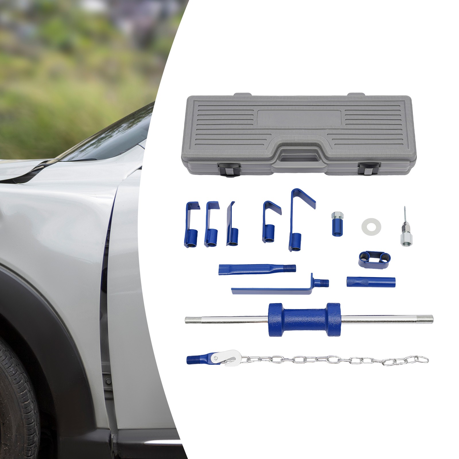 New Dent Puller Automotive Hammer Puller Frame Set Slide Hammer Dent Puller Set