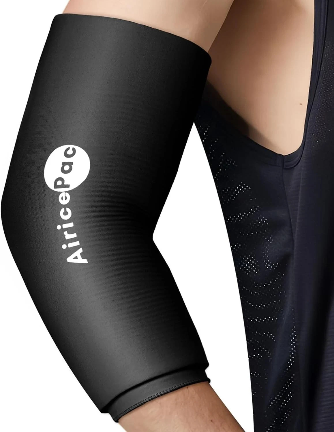 Elbow Ice Pack Wrap Compression Sleeve for Injuries, Reusable Gel Cold Packs