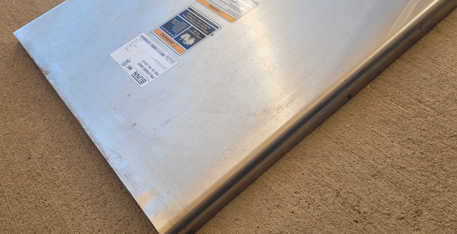 Bunn ICB Twin stainless front panel - part