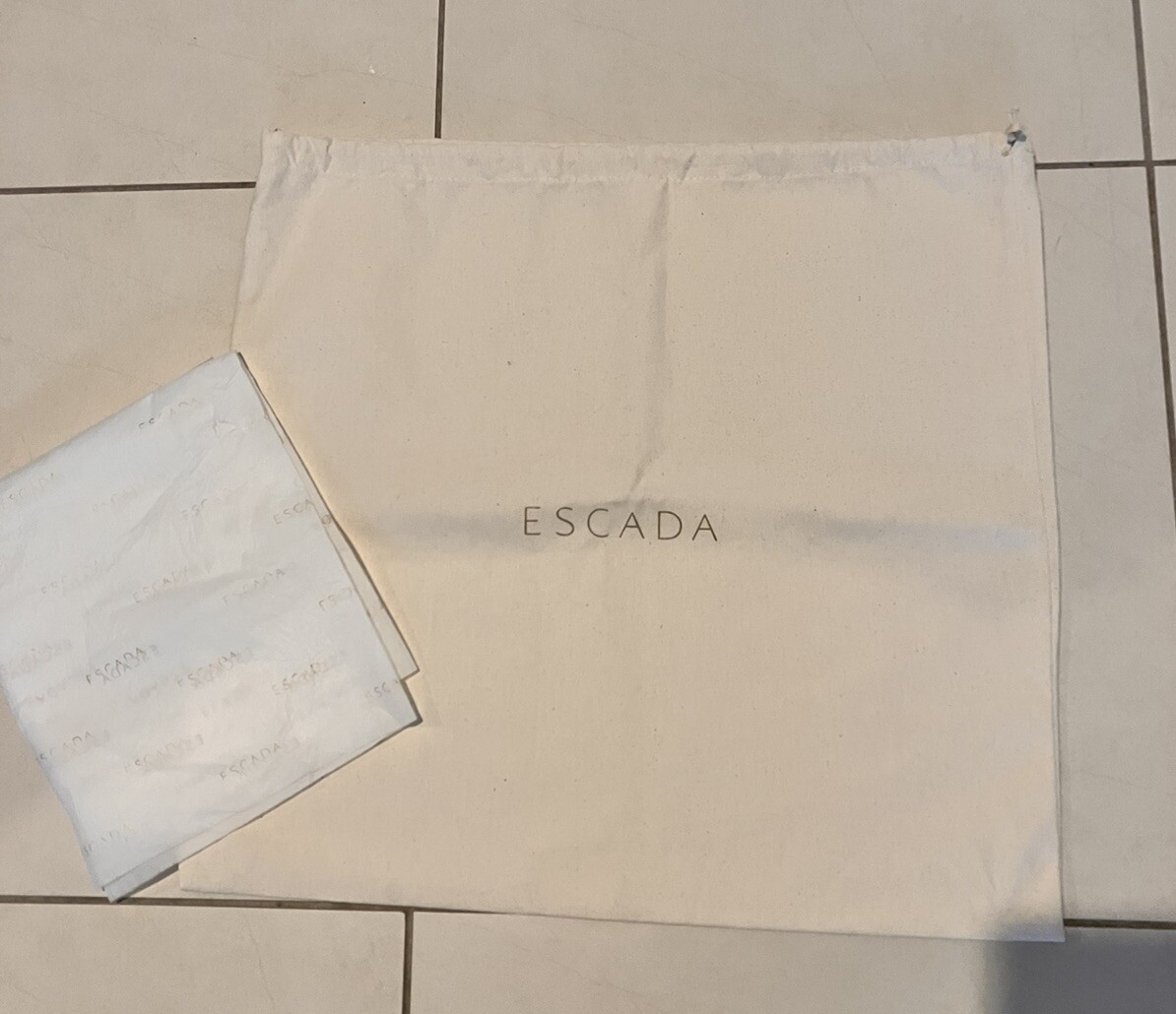 ESCADA Thick  Cotton Drawstring Dust Bag Purse Handbag Shoes Storage 19" Square