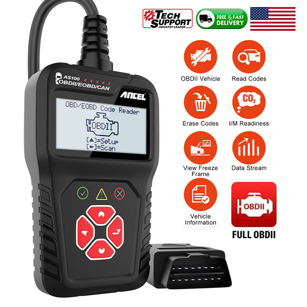 Automotive Scanner OBD2 Code Reader Engine Warning Light Reset Diagnostic Tool