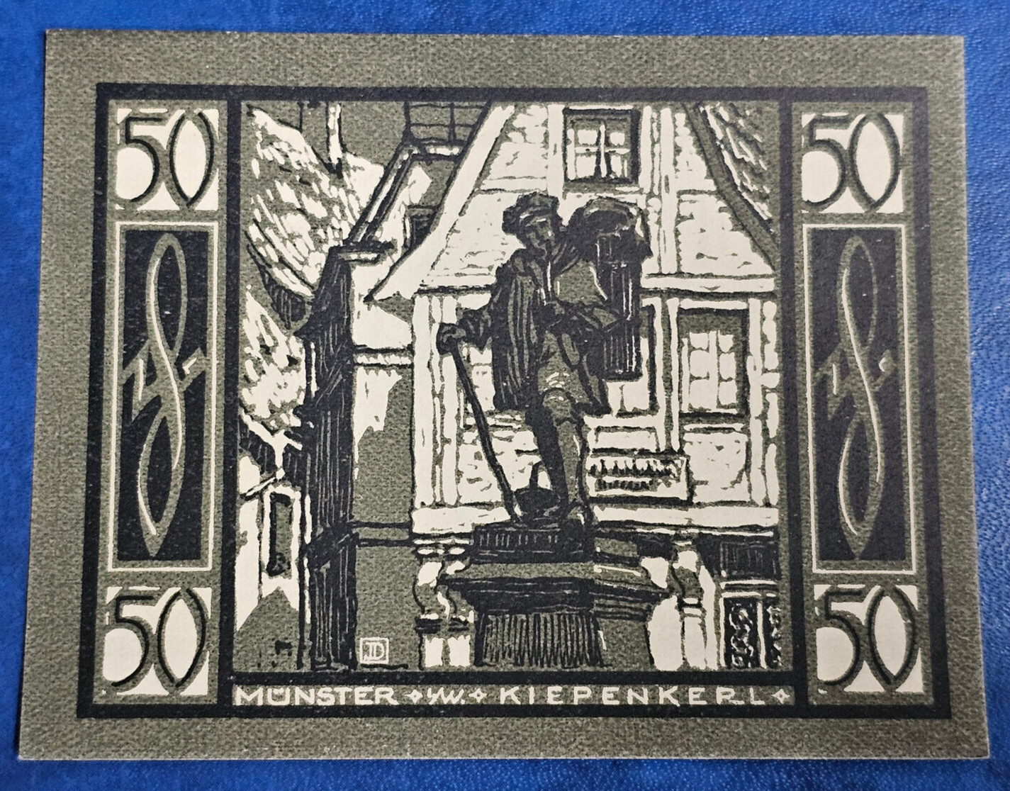 MÜNSTER NOTGELD 50 PFENNIG 1921 EMERGENCY MONEY GERMANY BANKNOTE [🇩🇪34902]
