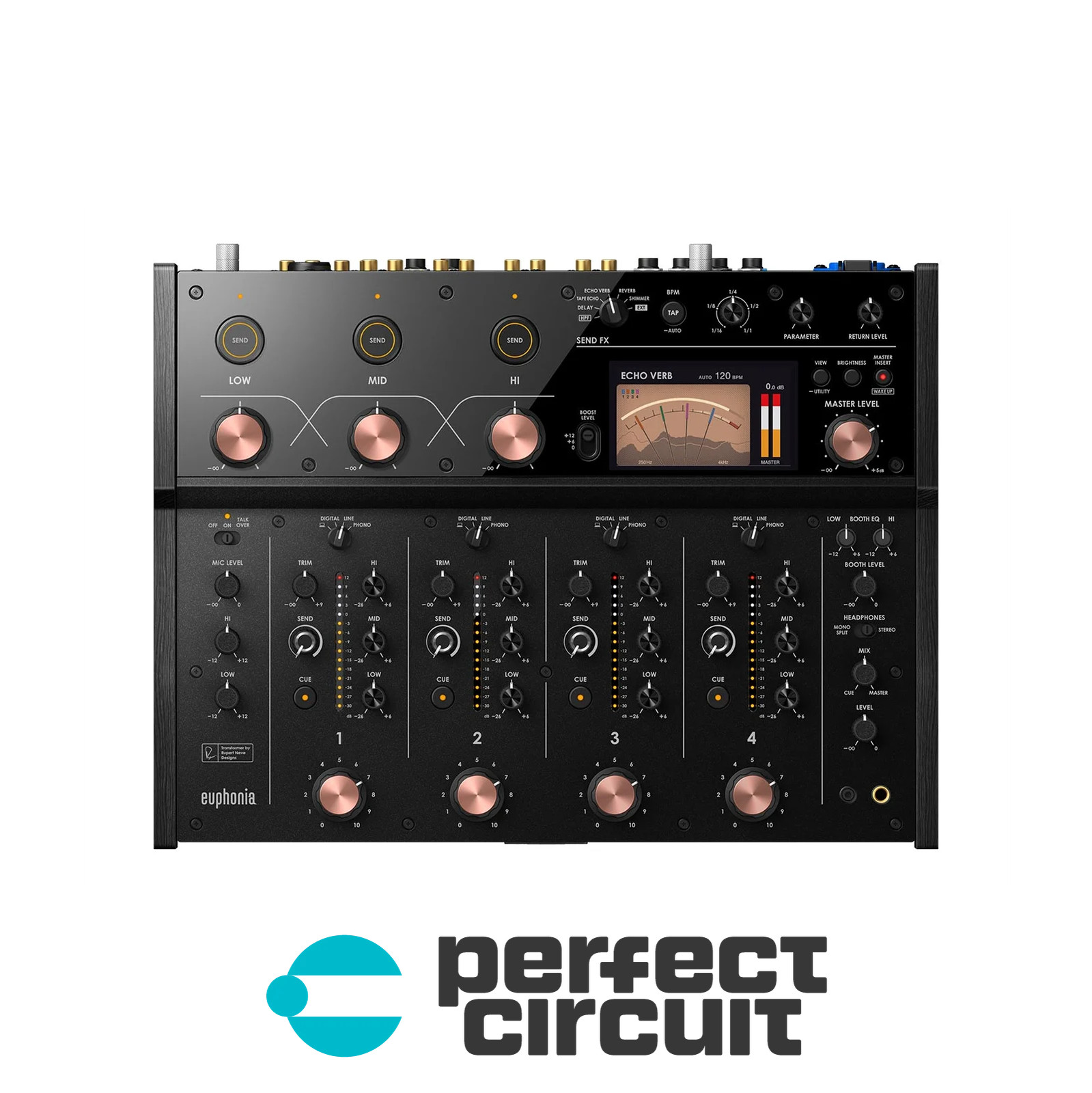 AlphaTheta Euphonia 4-Channel Rotary Mixer DJ MIXER - NEW - PERFECT CIRCUIT