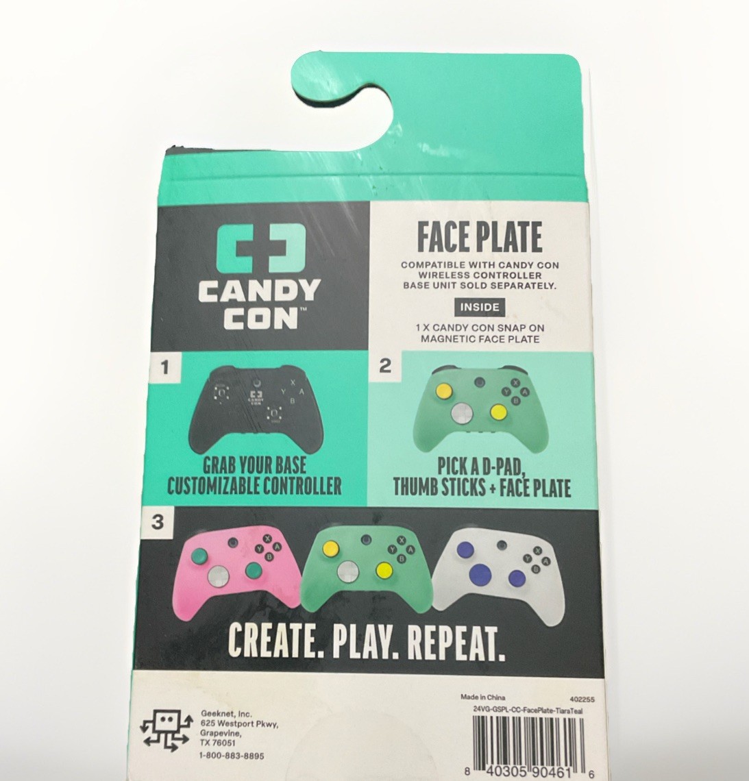 Candy Con Tiara Teal Video Game Controller Face Plate New In Box