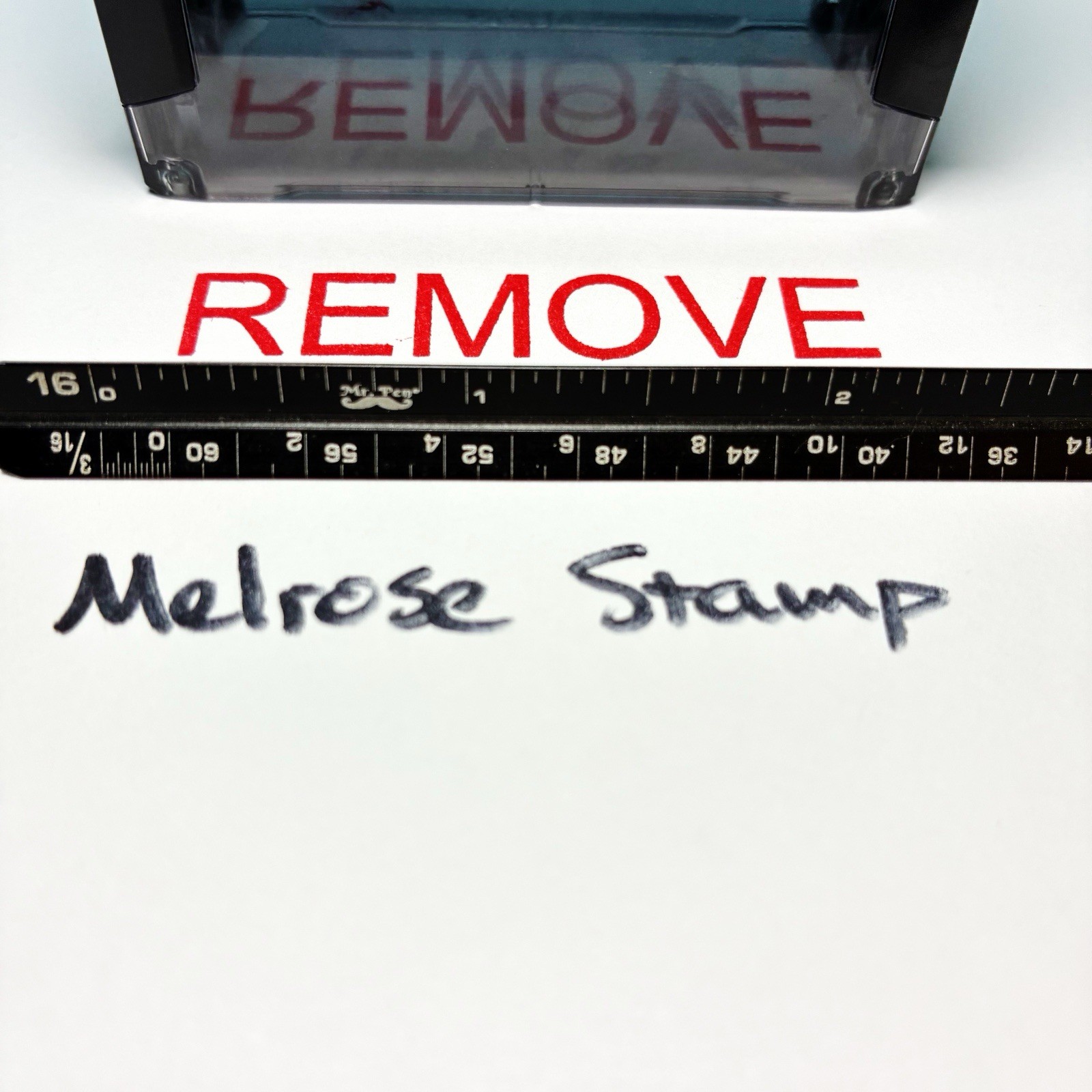 Remove Rubber Stamp Red Ink Self Inking Ideal 4913