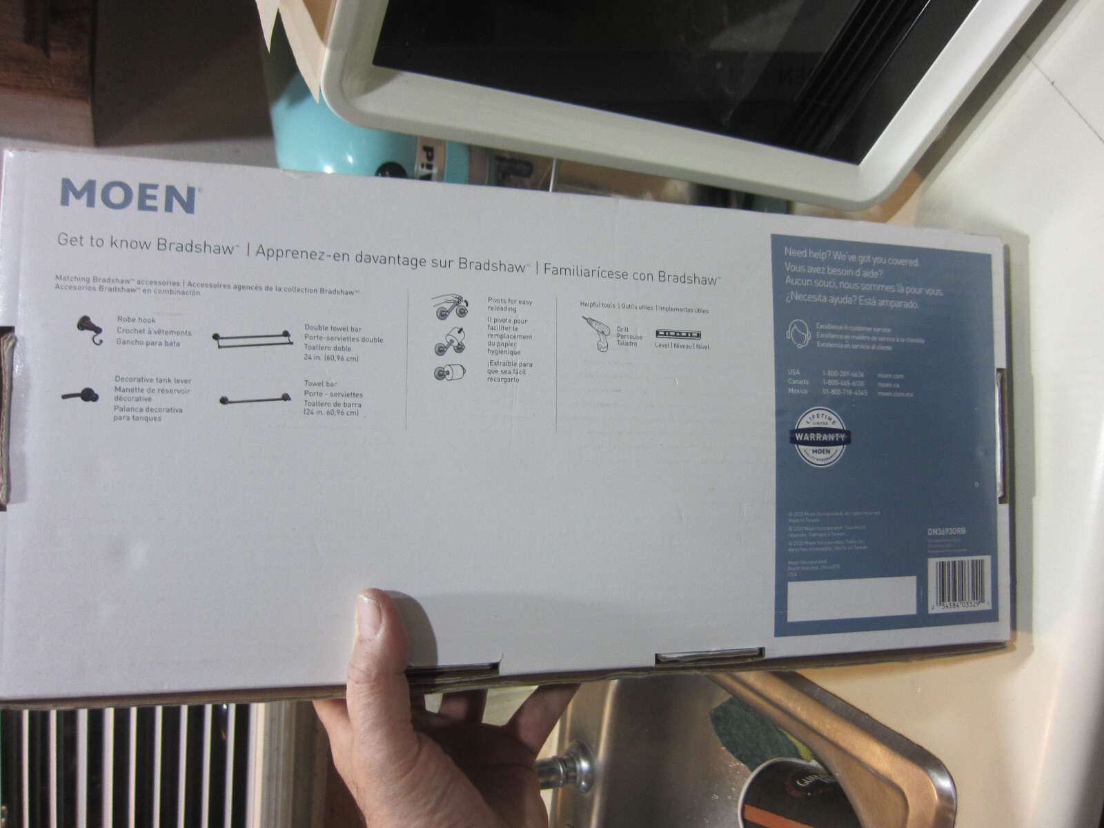 MOEN Bradshaw 18" 3 Piece Bath Accessory Kit - DN3693ORB