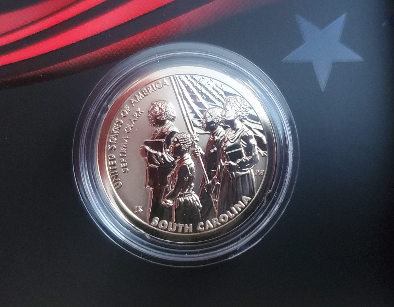 2020 South Carolina: $1 Reverse Proof AMERI INNOVATION +Free Gift Black History