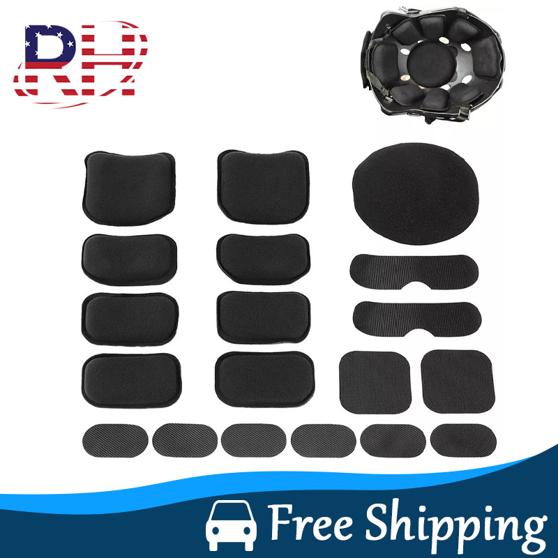19Pcs Helmet Pads Sponge EVA Foam Cushion For Mich Fast ACH USMC PASGT Airsoft