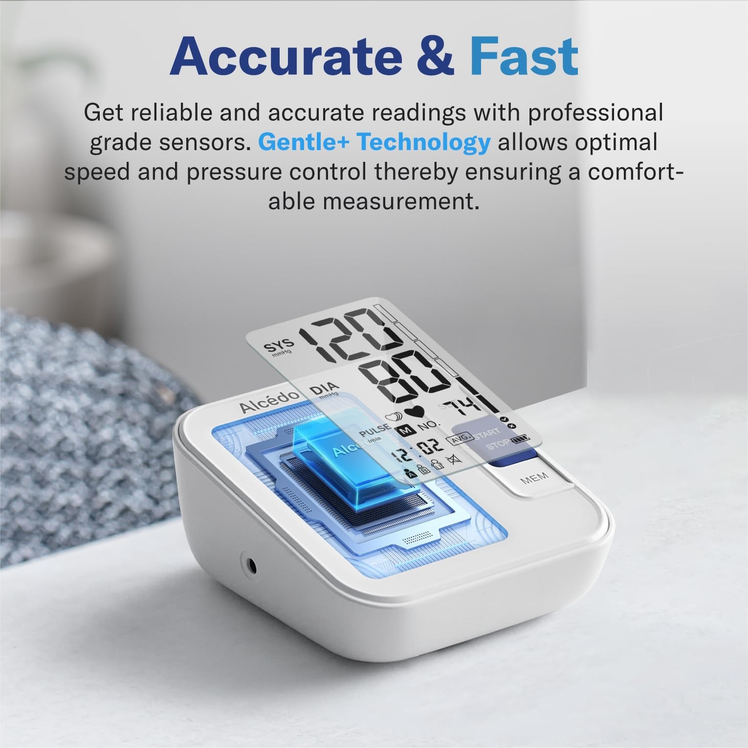 Blood Pressure Monitor for Home Use, Automatic Digital BP Machine with Large ...