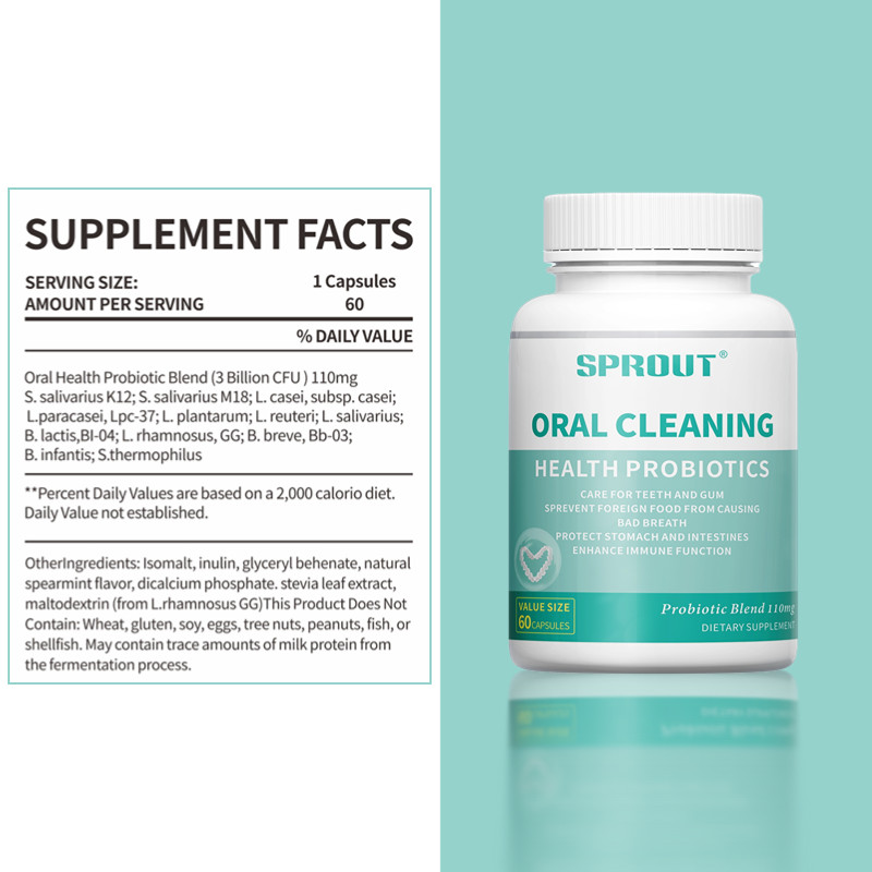 Oral Clean Health Probiotic Blend (3 Billion CFU)Capsules-Care For Teeth And Gum