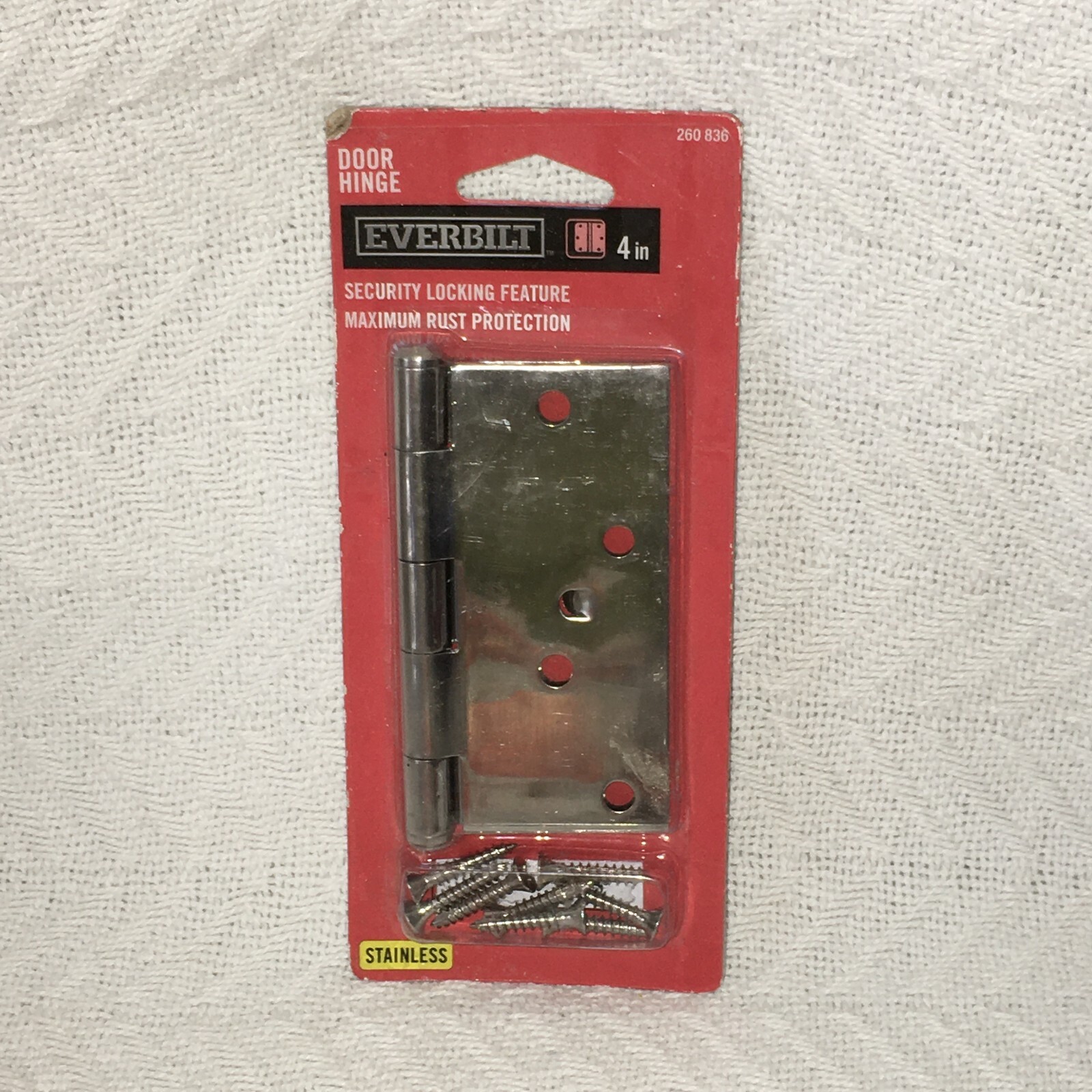 Everbilt 4in Gold Satin Brass Finish Adjustable Spring Door Hinge 290 807