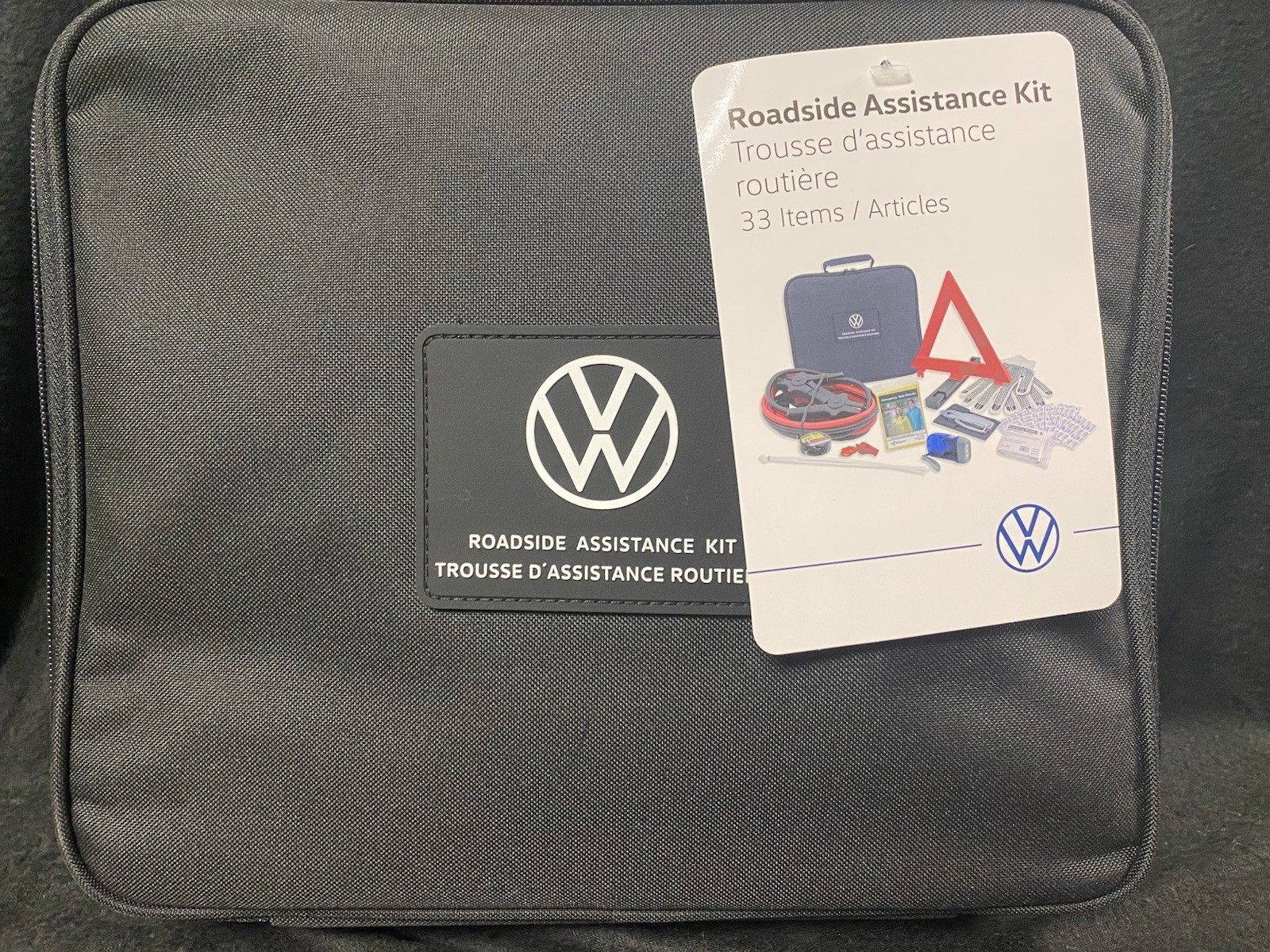 New 33 Piece Roadside Assistance Kit made by Volkswagon
