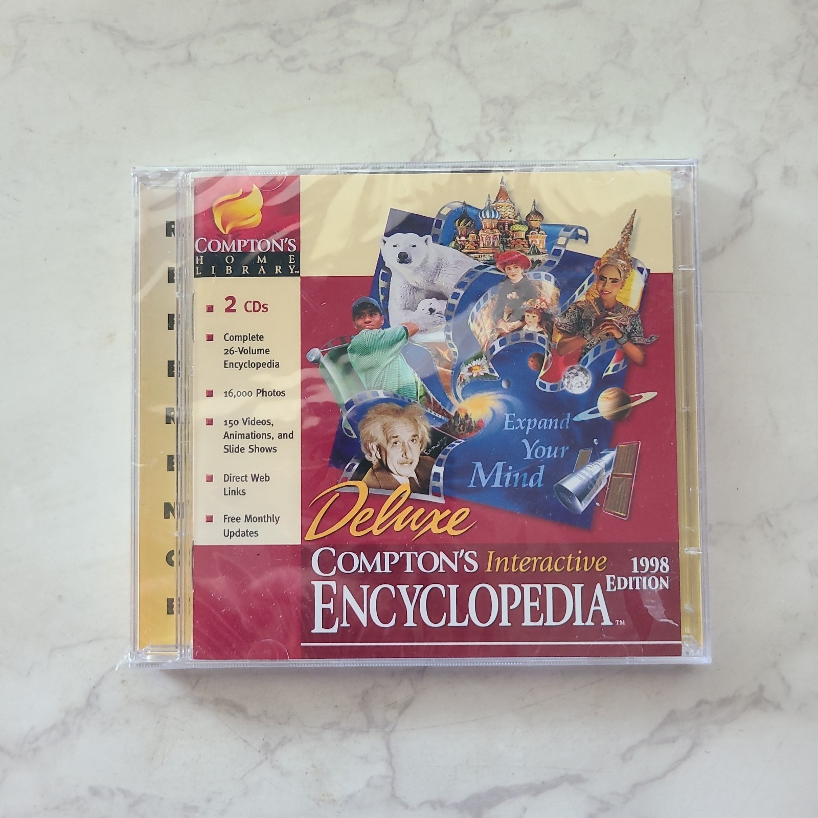 CD-ROM Compton's Home Library Interactive Encyclopedia 1998 Edition NEW SEALED!