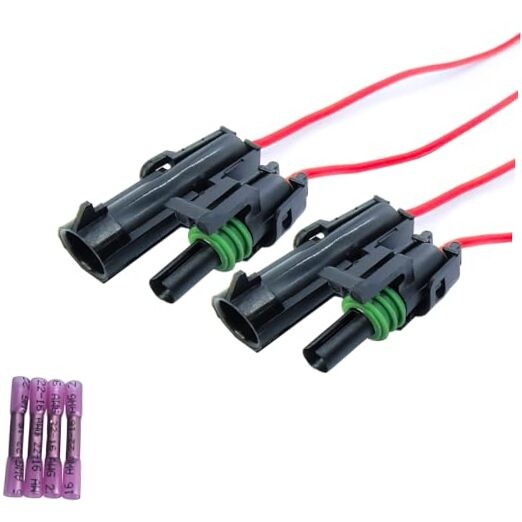 12010996 12015791 Male & Female Weather Pack 1 Pin Sealed Connector Wiring