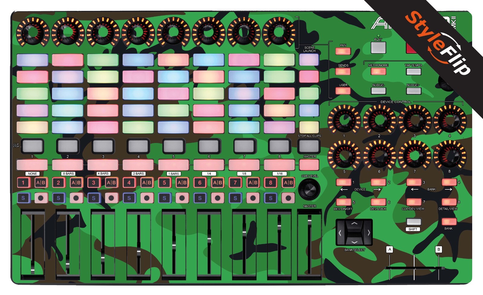 Akai APC 40 MK2 | Green Camo | Protective Decal | StyleFlip Skins