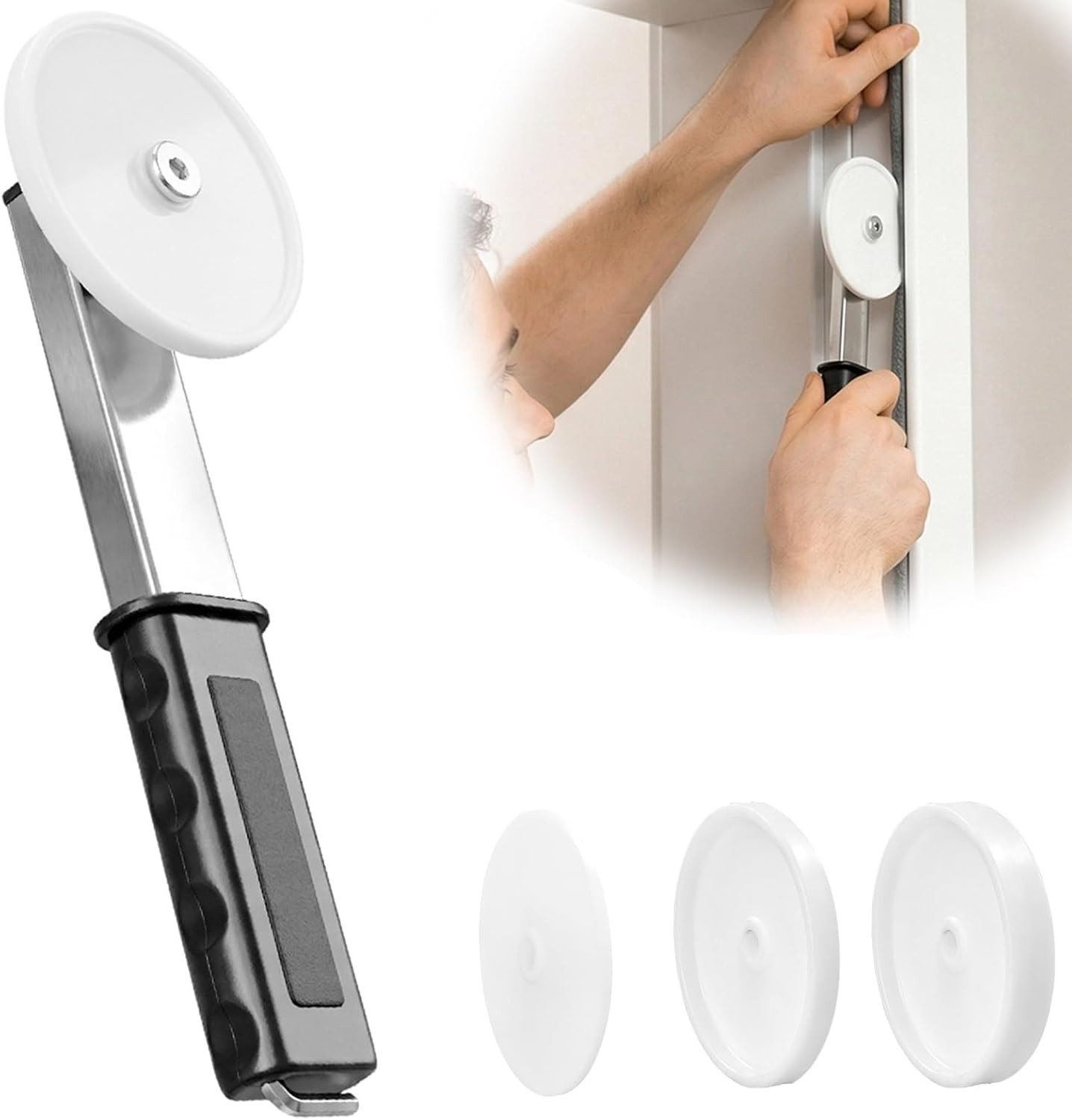 Backer Rod Insertion Tool, Lightweight (Handheld) | with 4 Interchangeable Wheel