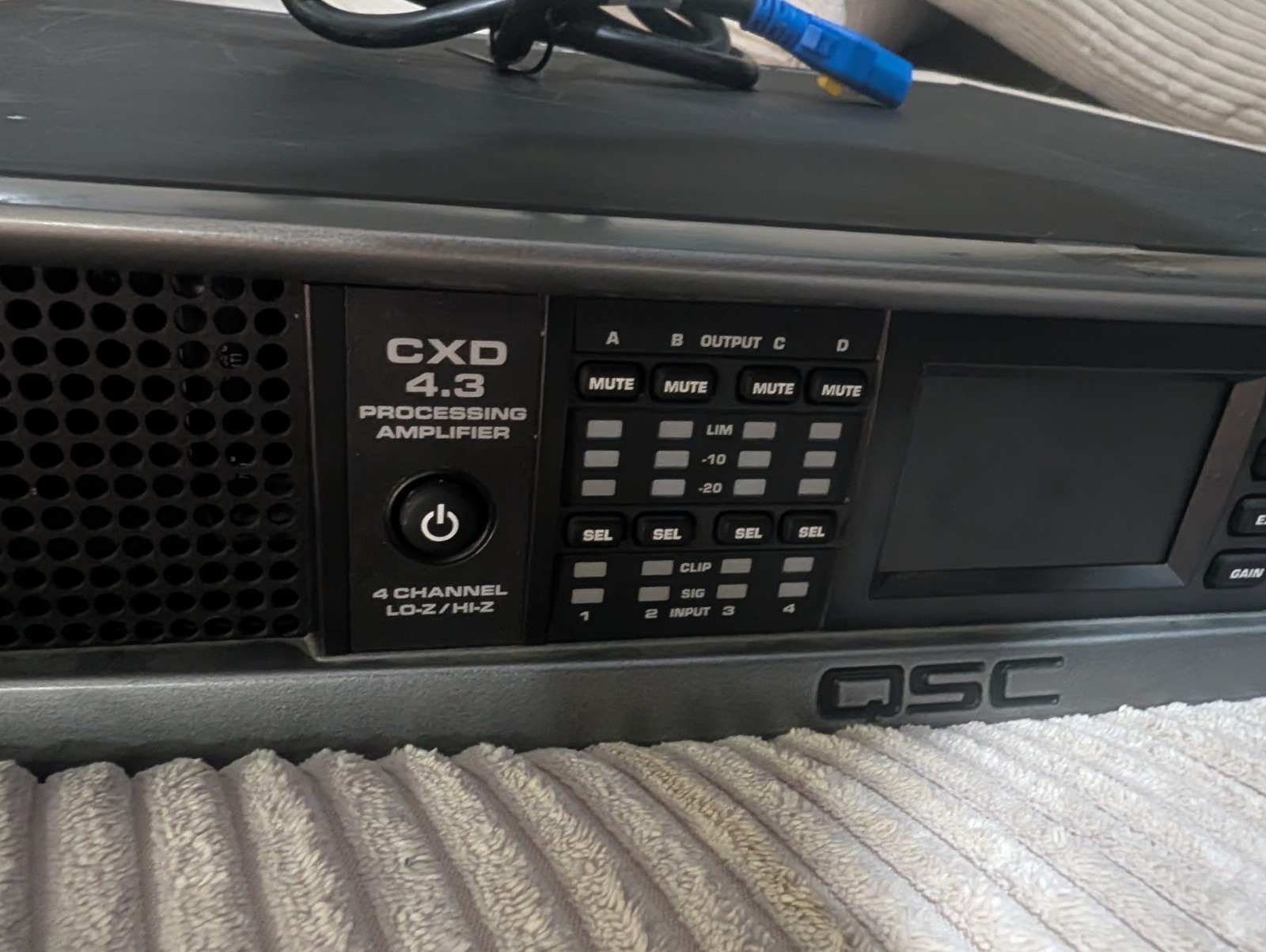 QSC CXD4.3 4-Channel Processing Amplifier – Fully Tested & Verified – Excellent