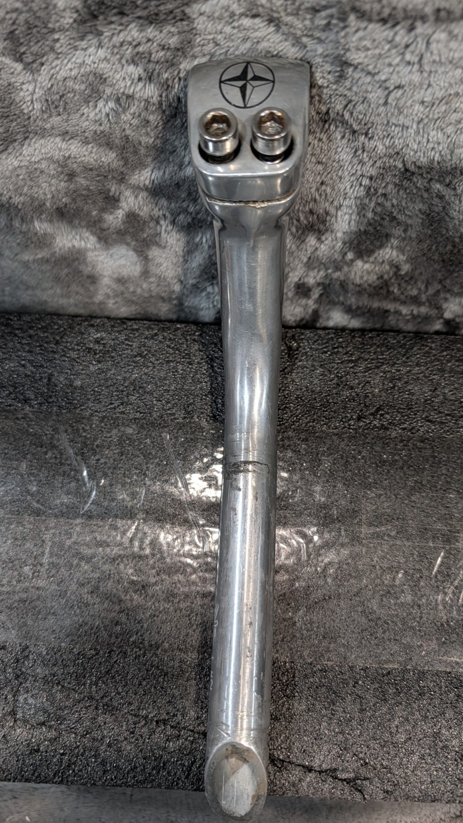 Handlebar Stem, Goose Neck, Black Unbranded 025.4
