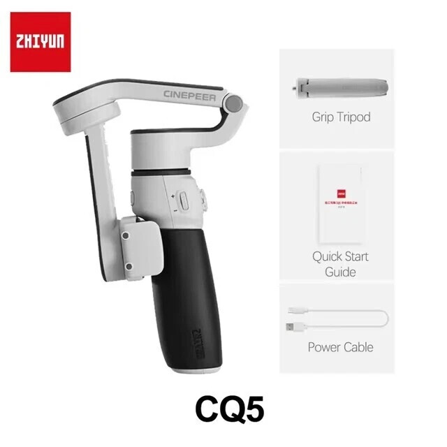 Zhiyun Cinepeer CQ5 Phone Gimbal Stabilizer with AI Tracker Voice Control Gray