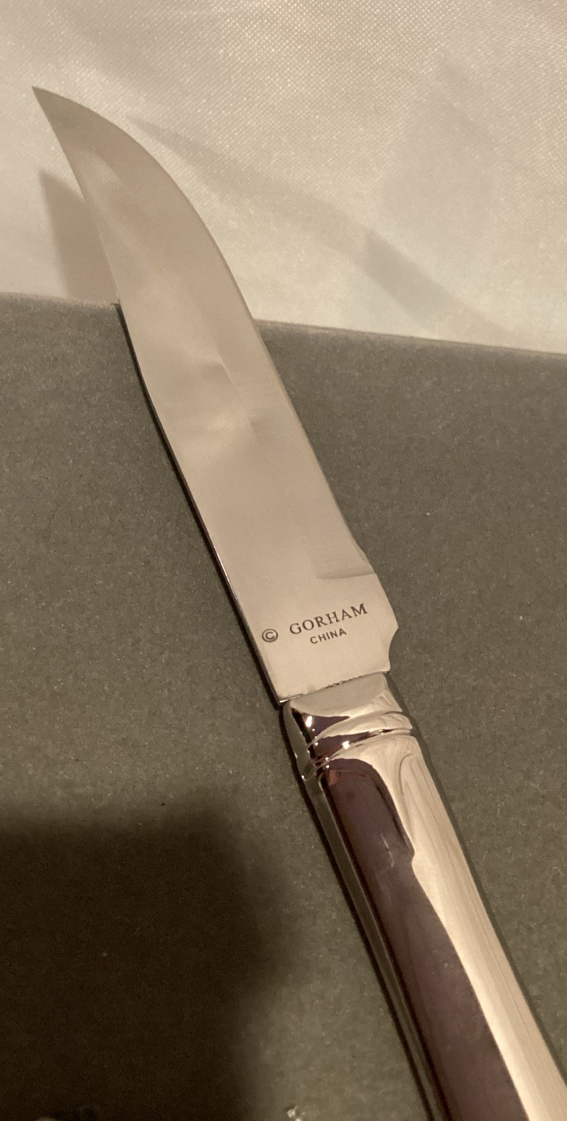 4 Pc. Set Gorham Meredith Steak Knives Velvet Case New Nice Weight