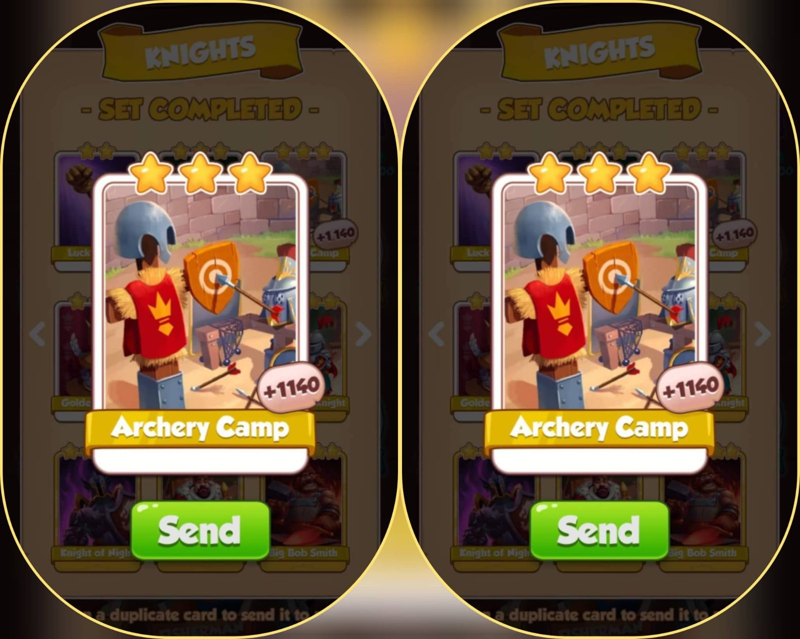 Coin Master New Cards 3x Archery Camp Total 3 Cards Instant And Fast Sending