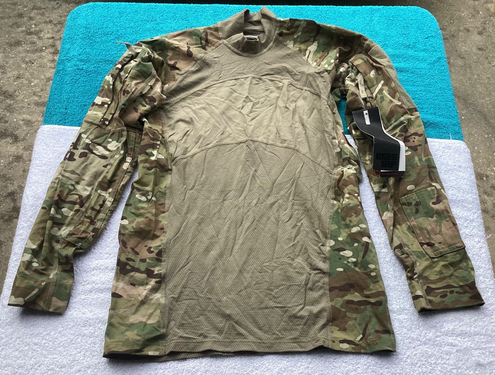 New Army Combat Shirt Mock Neck Multicam Advanced ACS Flame Resist Size Large