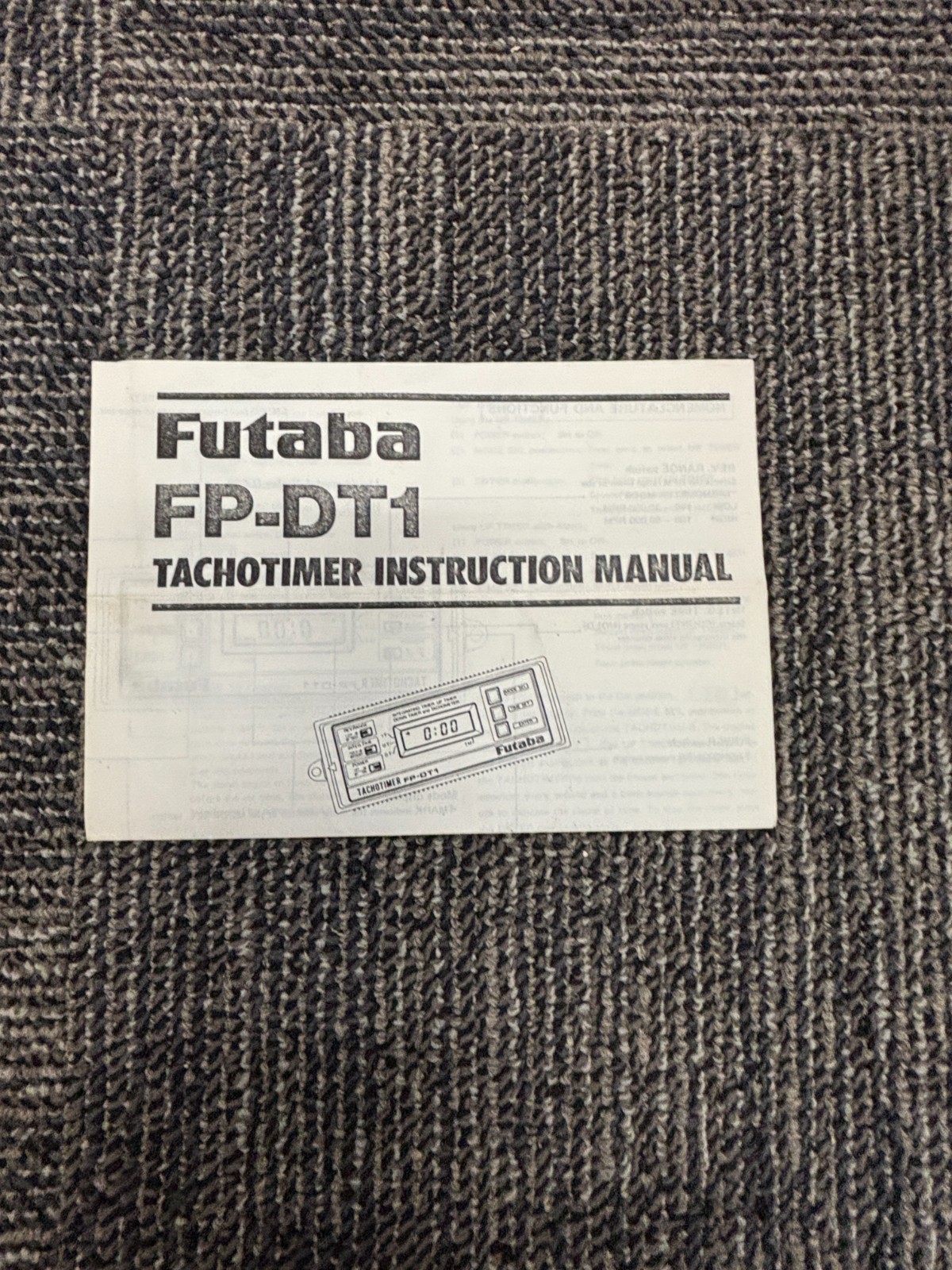Vintage Futaba FP-DT1 Tachotimer Instruction Manual Japan NICE!