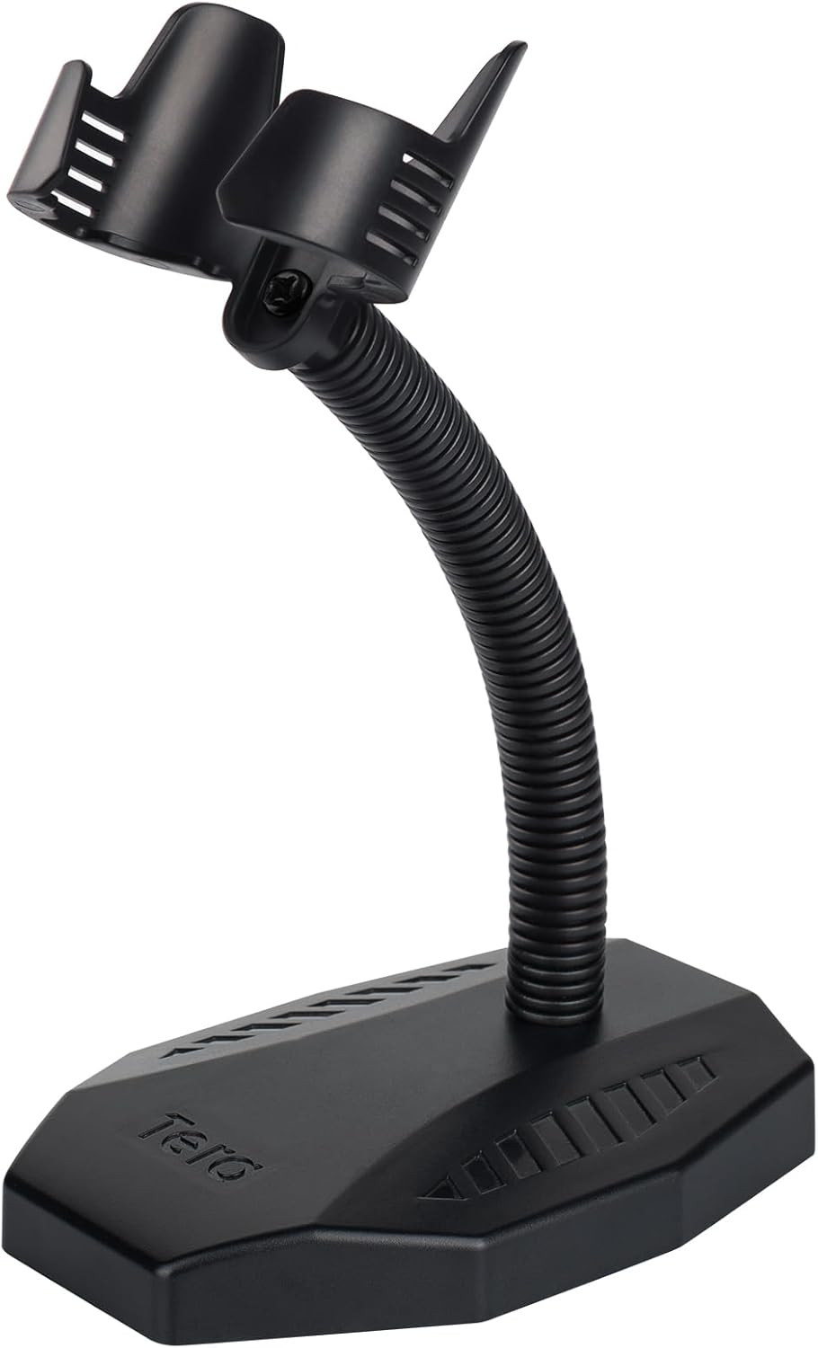 Universal Barcode Scanner Stand Adjustable Wall Mount Holder Non Slip Base Black