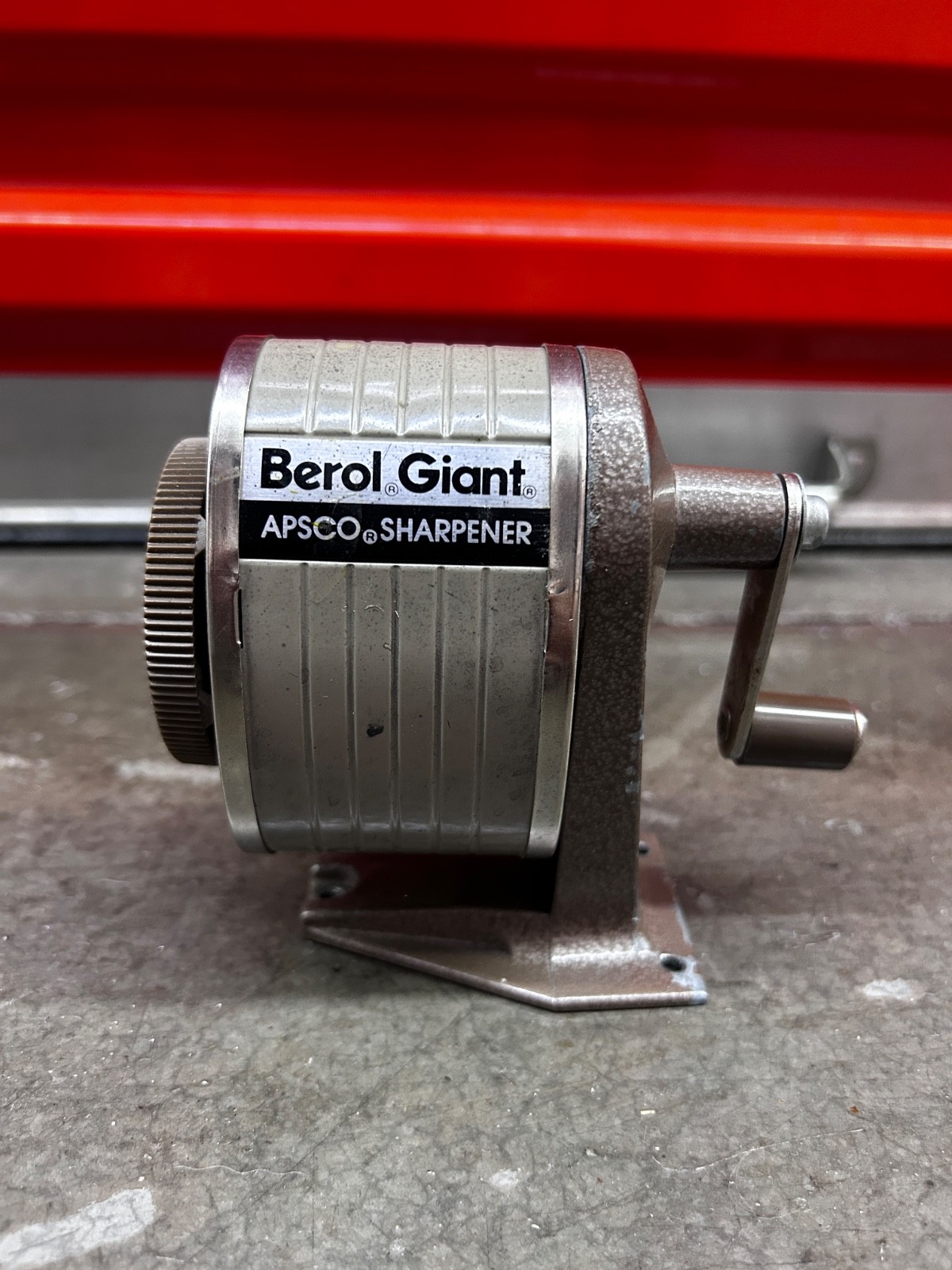 Vintage New Berol Giant Apsco 6 Hole Pencil Sharpener Wall Desk Mount