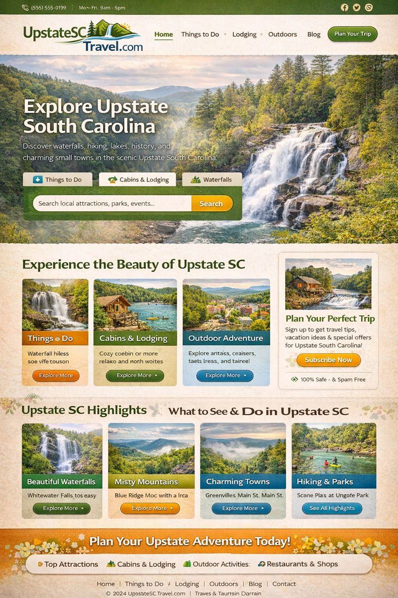 UpstateSCTravel.com – Premium Tourism Domain | Travel • Lodging • Things To Do i