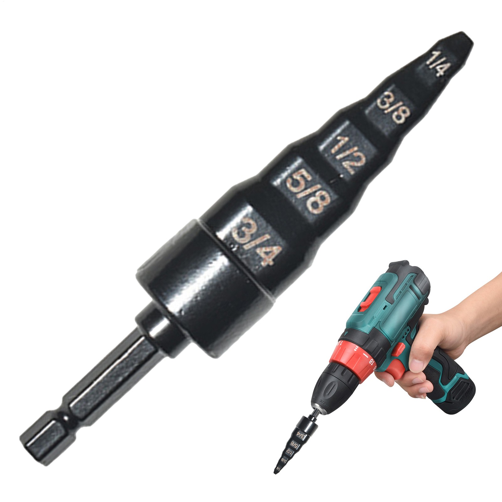 Swaging Tool HVAC 5 in 1 HVAC Swage Tool Copper Manual Pipe Expander Drill Bit