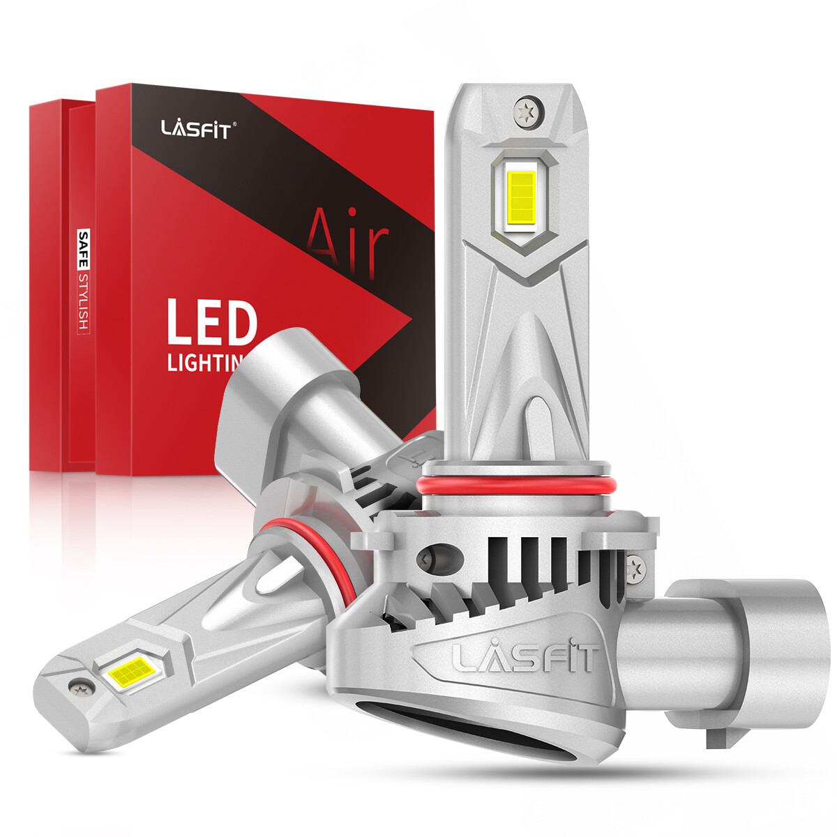 Lasfit HB3 9005 LED Headlight Bulbs High Beam 6000K Bright White Replace 2X