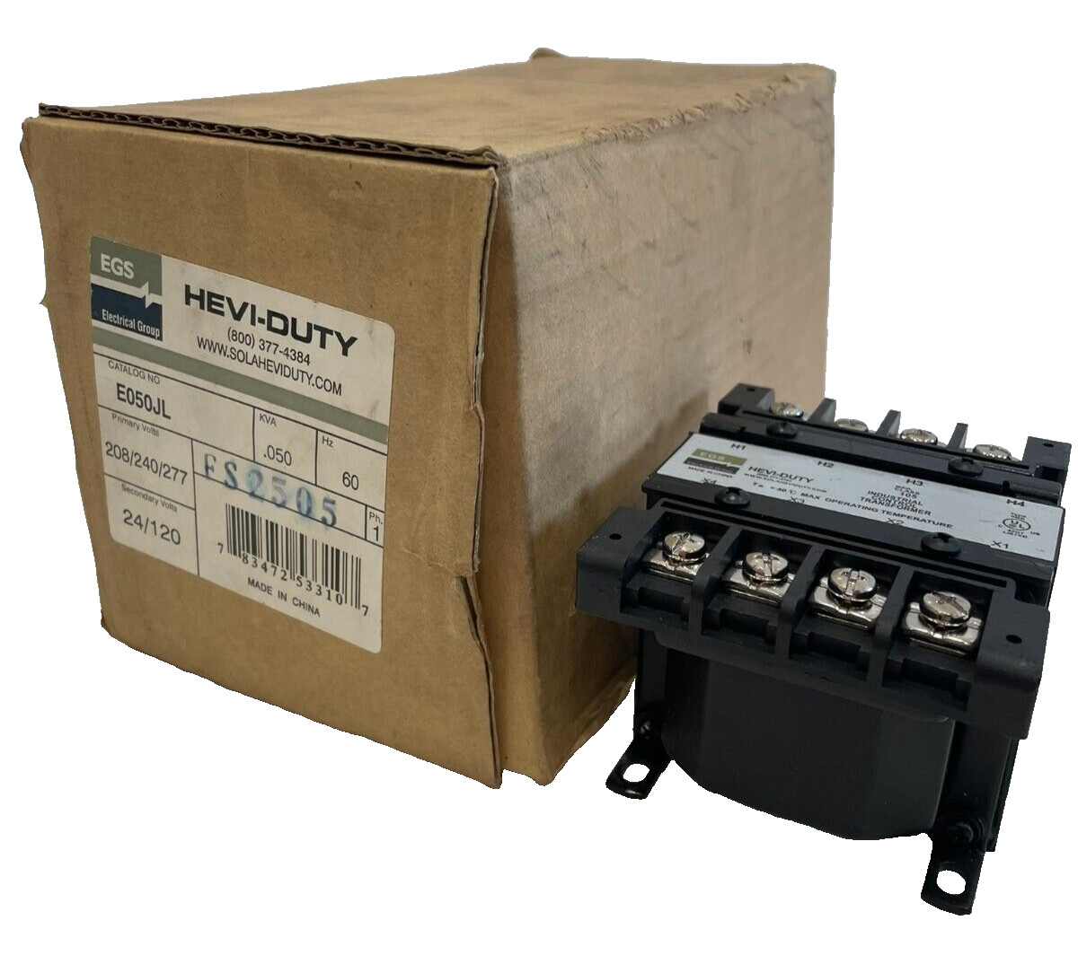 NEW EMERSON SOLA E050JL CONTROL TRANSFORMER 60 HZ